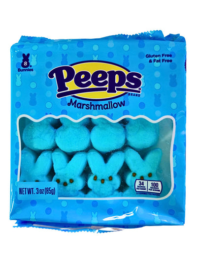 Peeps Marshmallow Bunnies Blue 85g 8 pcs