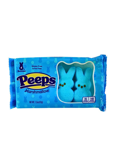 !Peeps Marshmallow Bunnies Blue 42g 4 pcs