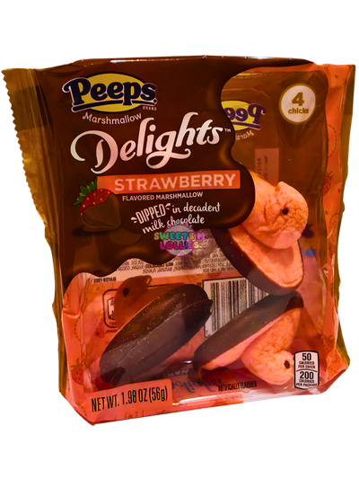 Peeps Marshmallow Chicks Delights Strawberry 56g 4pc