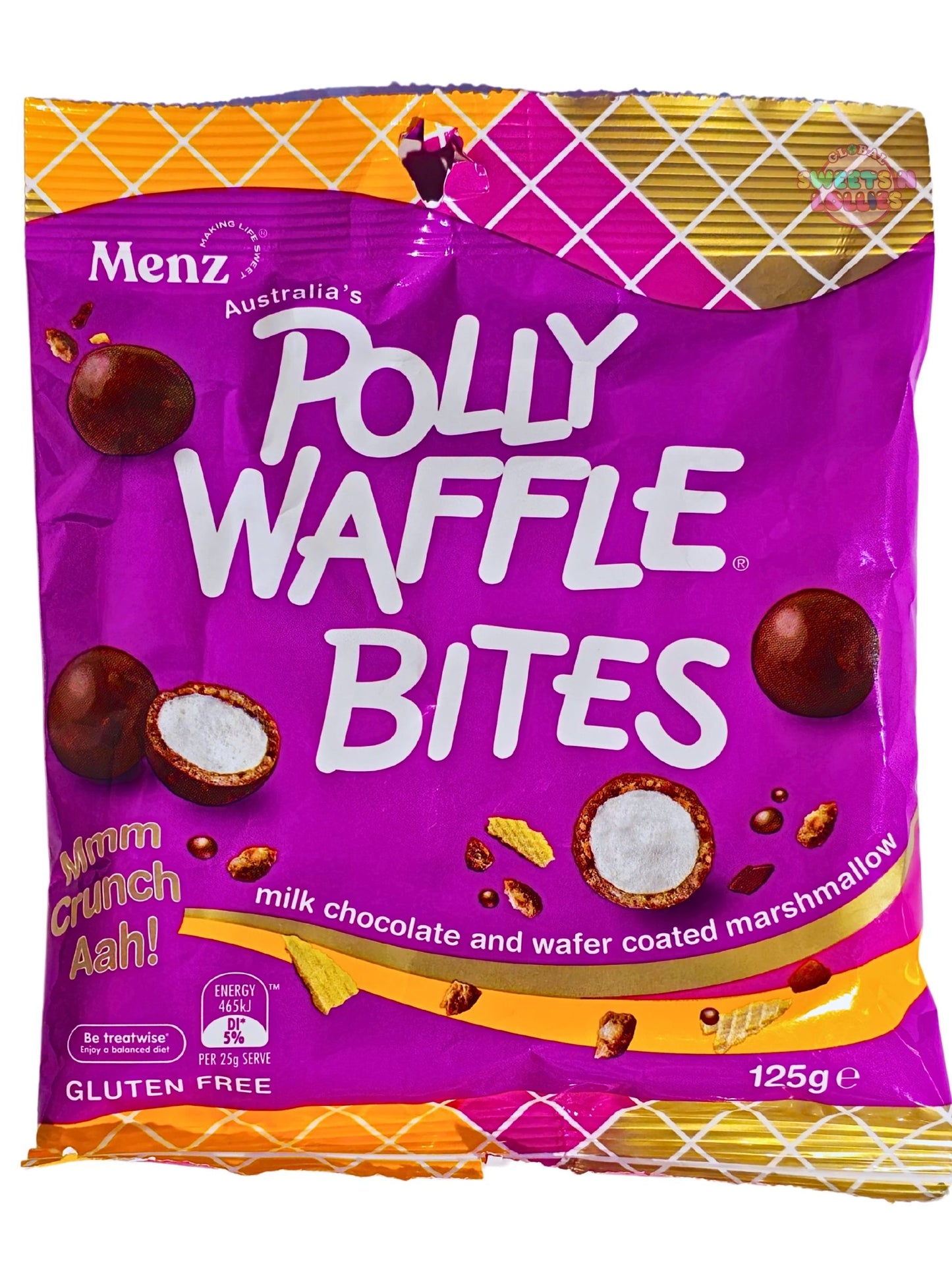 Menz Poly Waffle Bites 125g