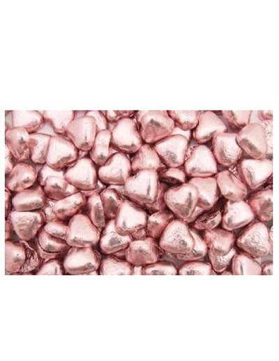 Rose Gold Chocolate Hearts 77g