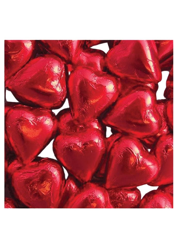Lolliland Milk Chocolate Hearts Red 500g