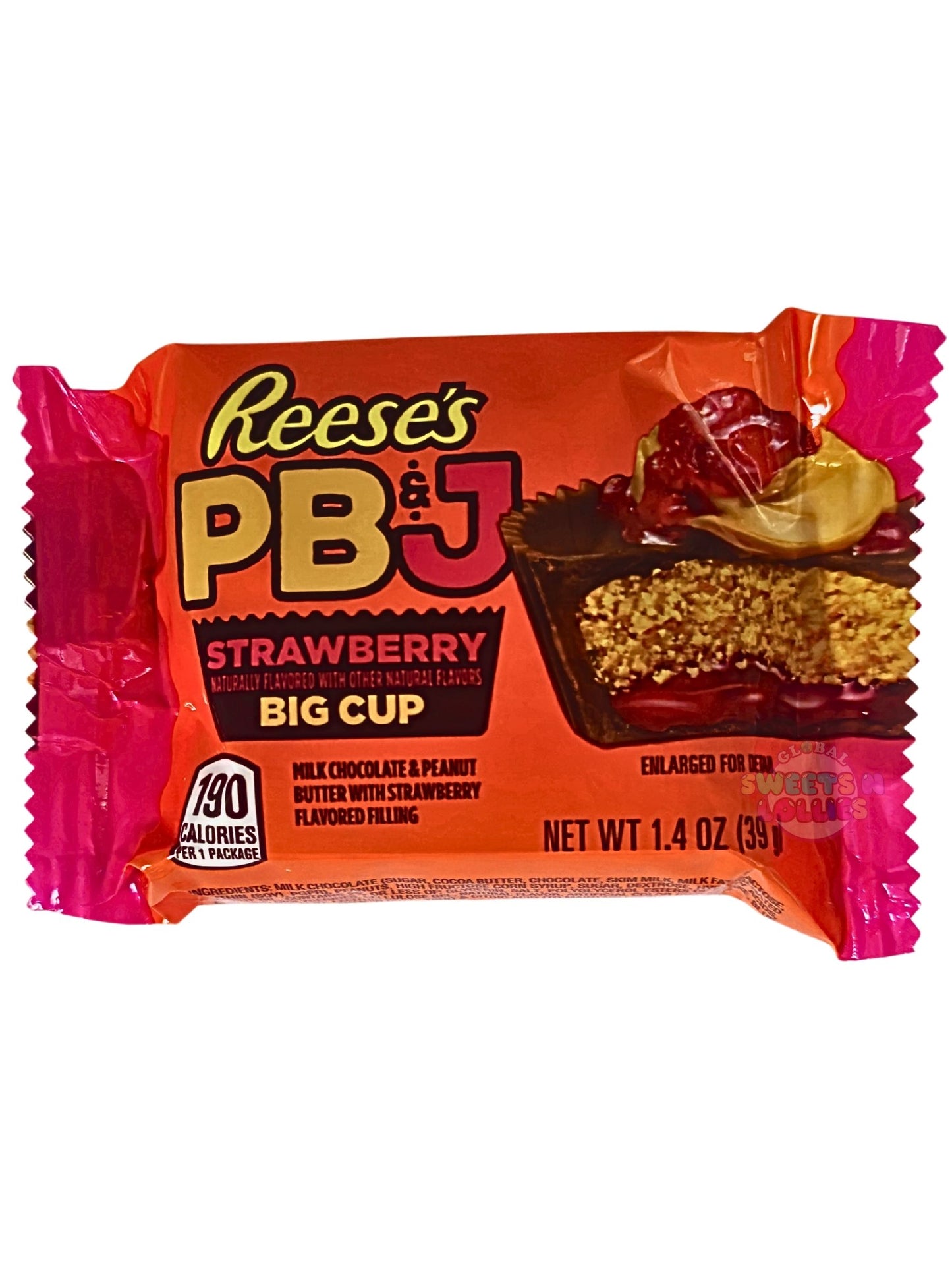 Reese's Peanut Butter and Jelly Strawberry 39g Best Before 02/2026