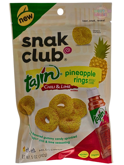 Snak Club Tajin Chili &Lime Pineapple Rings 142gms