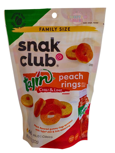 Snak Club Tajin Chili & Lime Peach Rings 312g