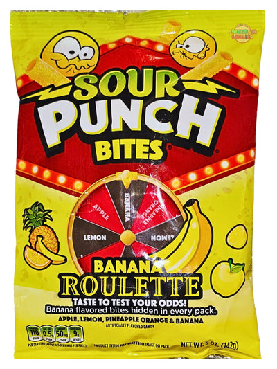 Sour Punch Bites Banana Roulette 142g