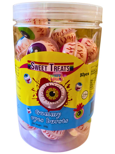 Sweet Treats Gummy Eye Bursts 300g 30pc