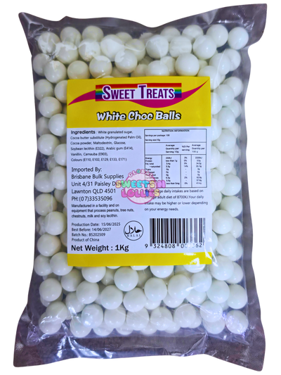 Sweet Treats White Choc Balls 1kg