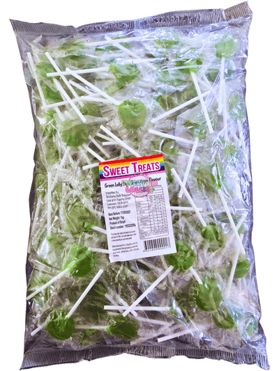 Sweet Treats Lollipops Green Apple 1kg