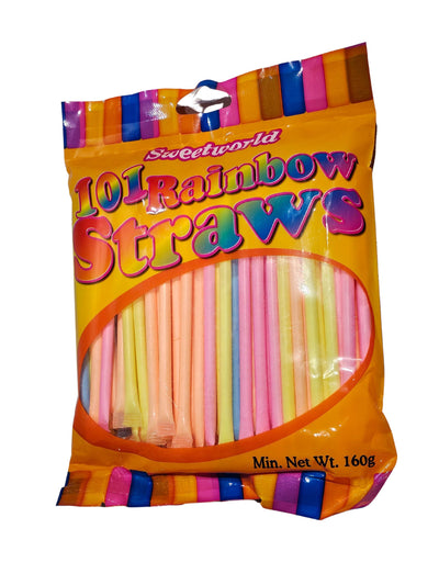 Sweetworld 101 Rainbow Straws 160g