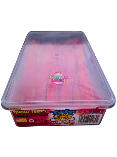 TNT Sour Turbo Tubes Strawberry 1.5kg 30pc