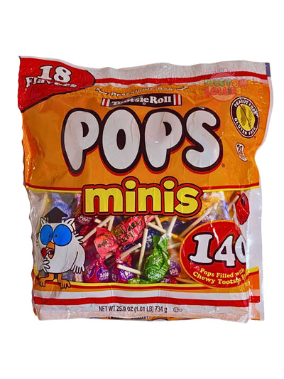 Tootsie Mini Pops 140 pcs 18 Flavours