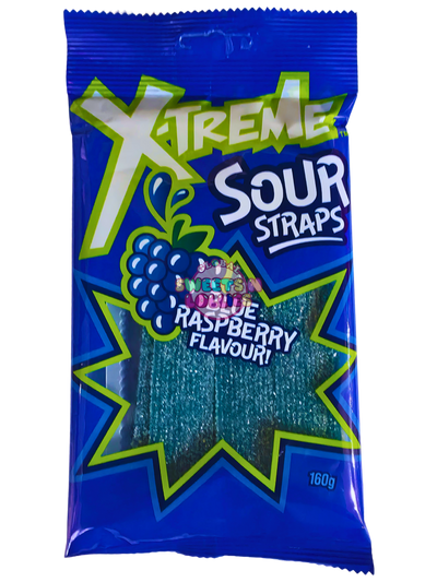 U/C X-treme Sour Straps Blue Raspberry 160g