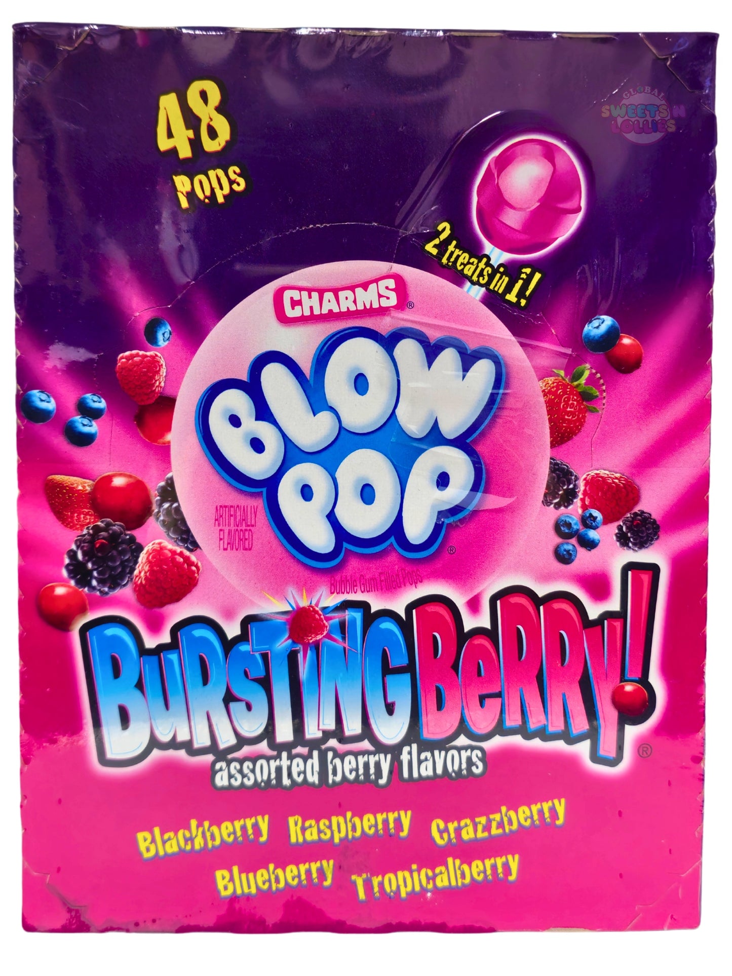 Charms Blow Pop Bursting Berry 48pc