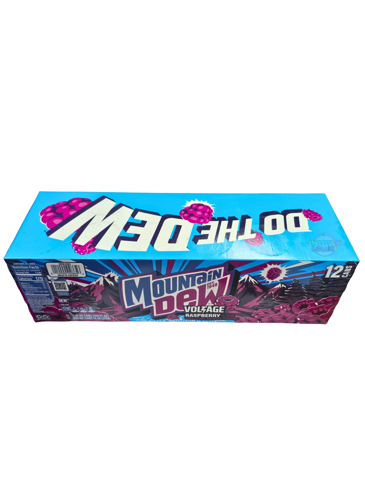 Mountain Dew Voltage Raspberry 355mL x 12 Case
