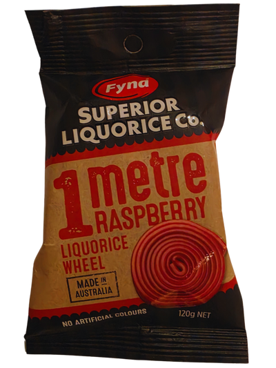 Fyna Superiror Liquorice 1 metre raspberry