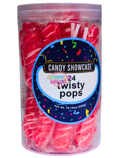 Lolliland Twisty Pops Strawberry 288g 24pk