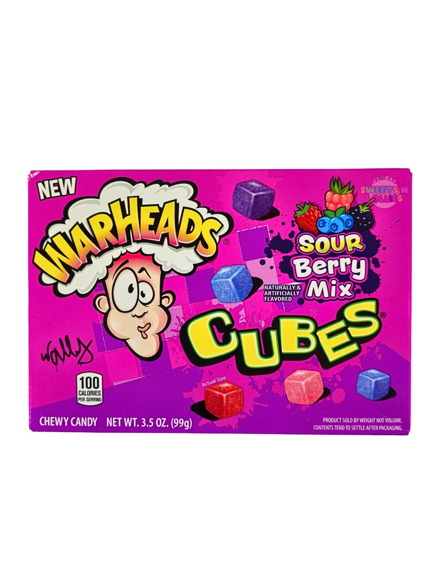 Warheads Cubes Sour Berry Mix 99g