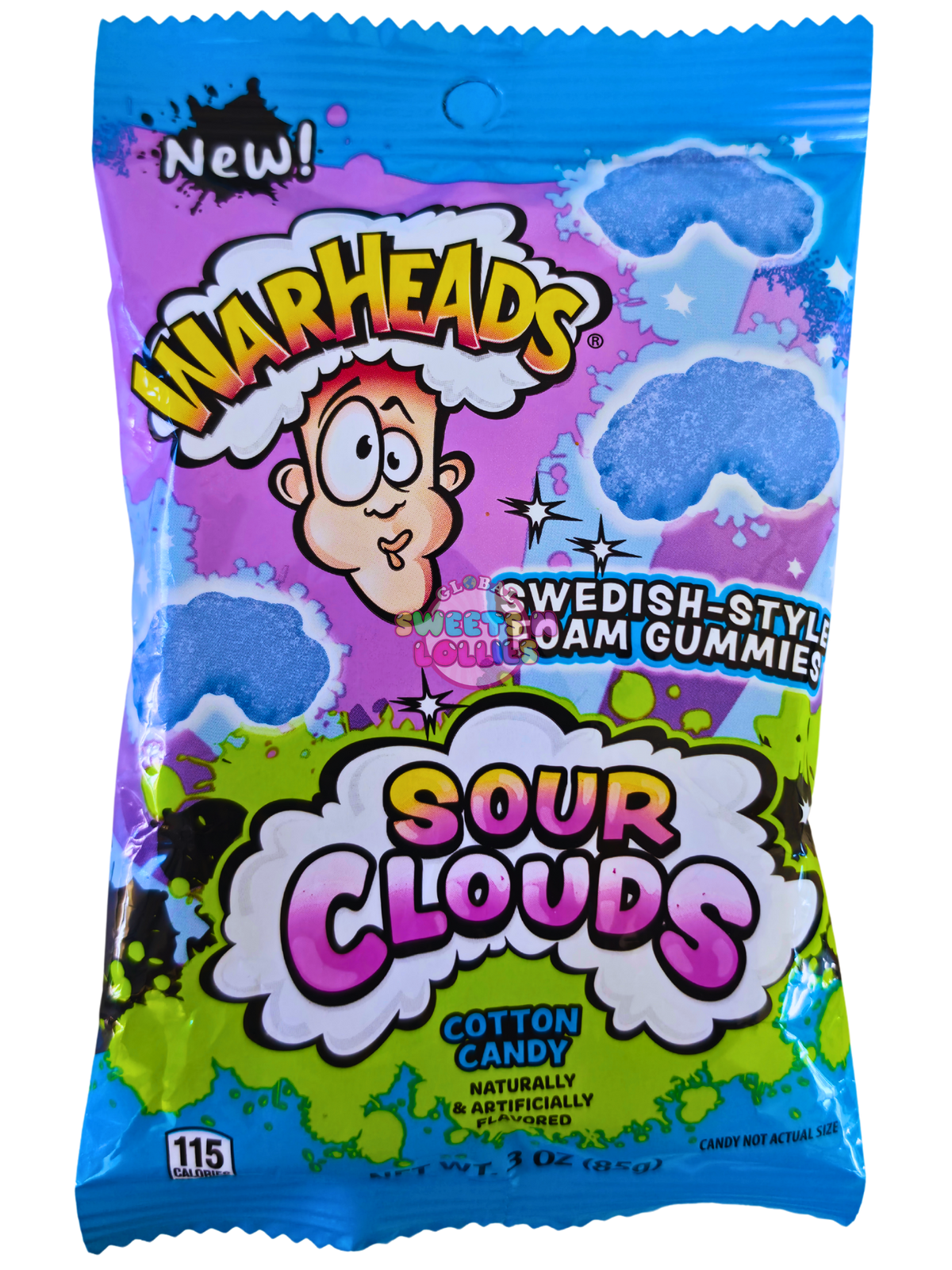 Warheads Sour Clouds Cotton Candy | 85g