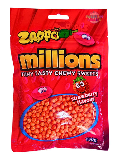 Zappo Millions Chewy Sweets Strawberry 150g