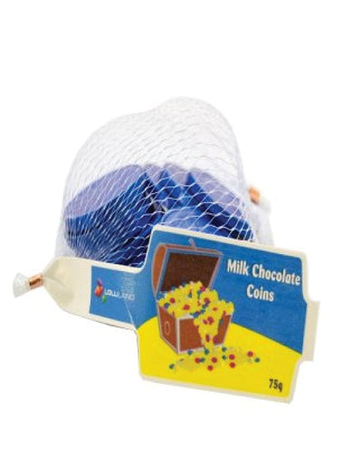 Lolliland Blue Milk Chocolate Coins 75g