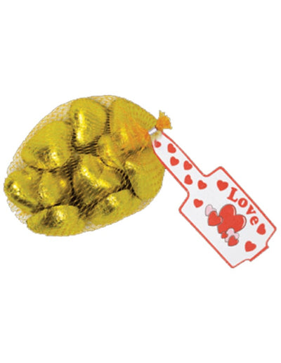 Gold Chocolate Hearts 77g