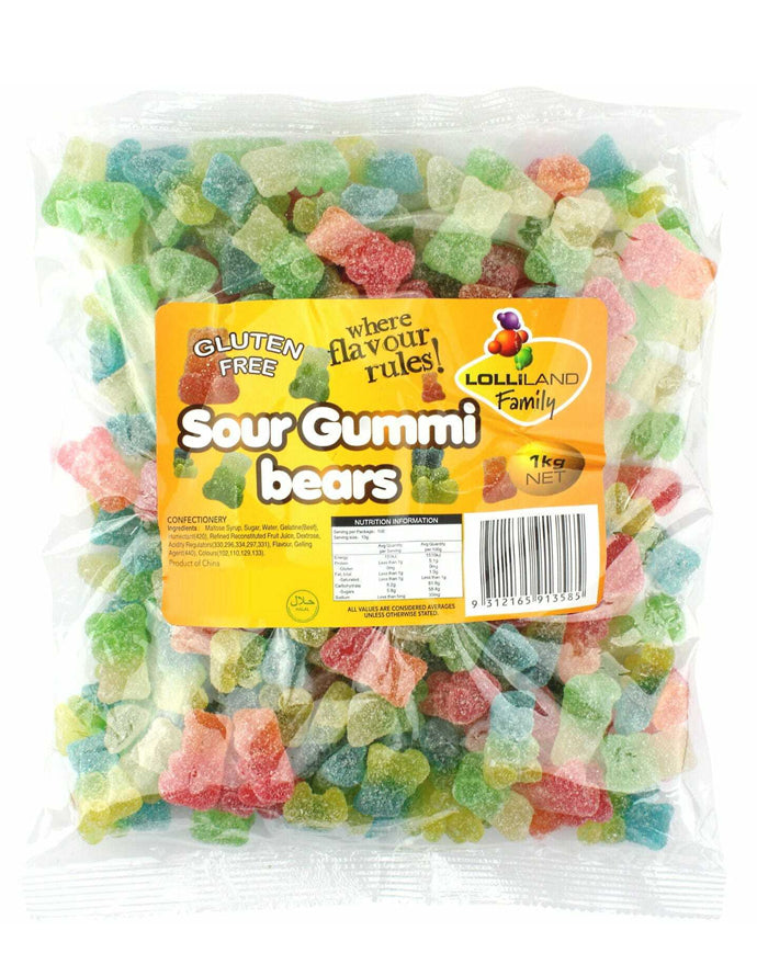 Lolliland Sour Gummi Bear 1Kg