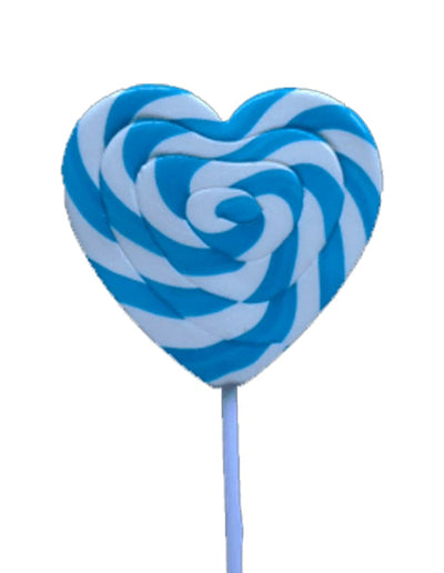!Swirly Mega Pops Hearts Blue 85g