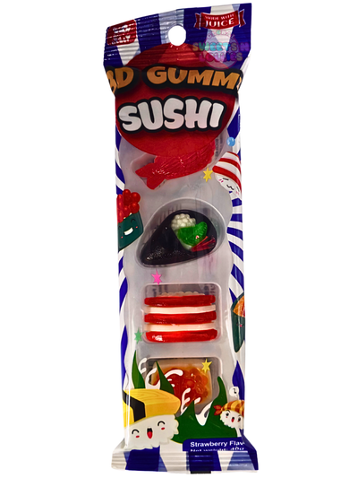Juicy Jelly 3D Gummy Sushi  Strawberry Flavour 40g