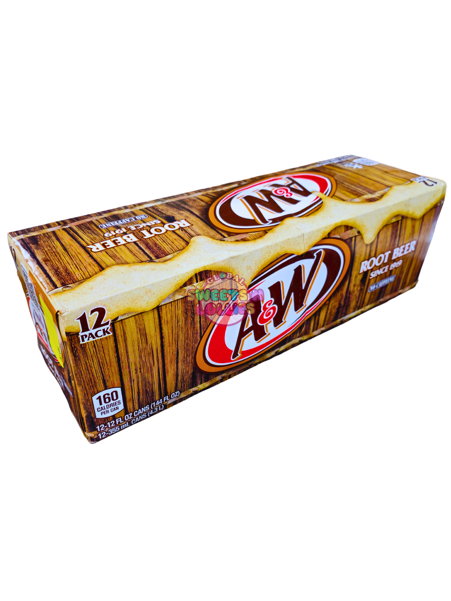 A&W Root Beer 355mL x 12 Case