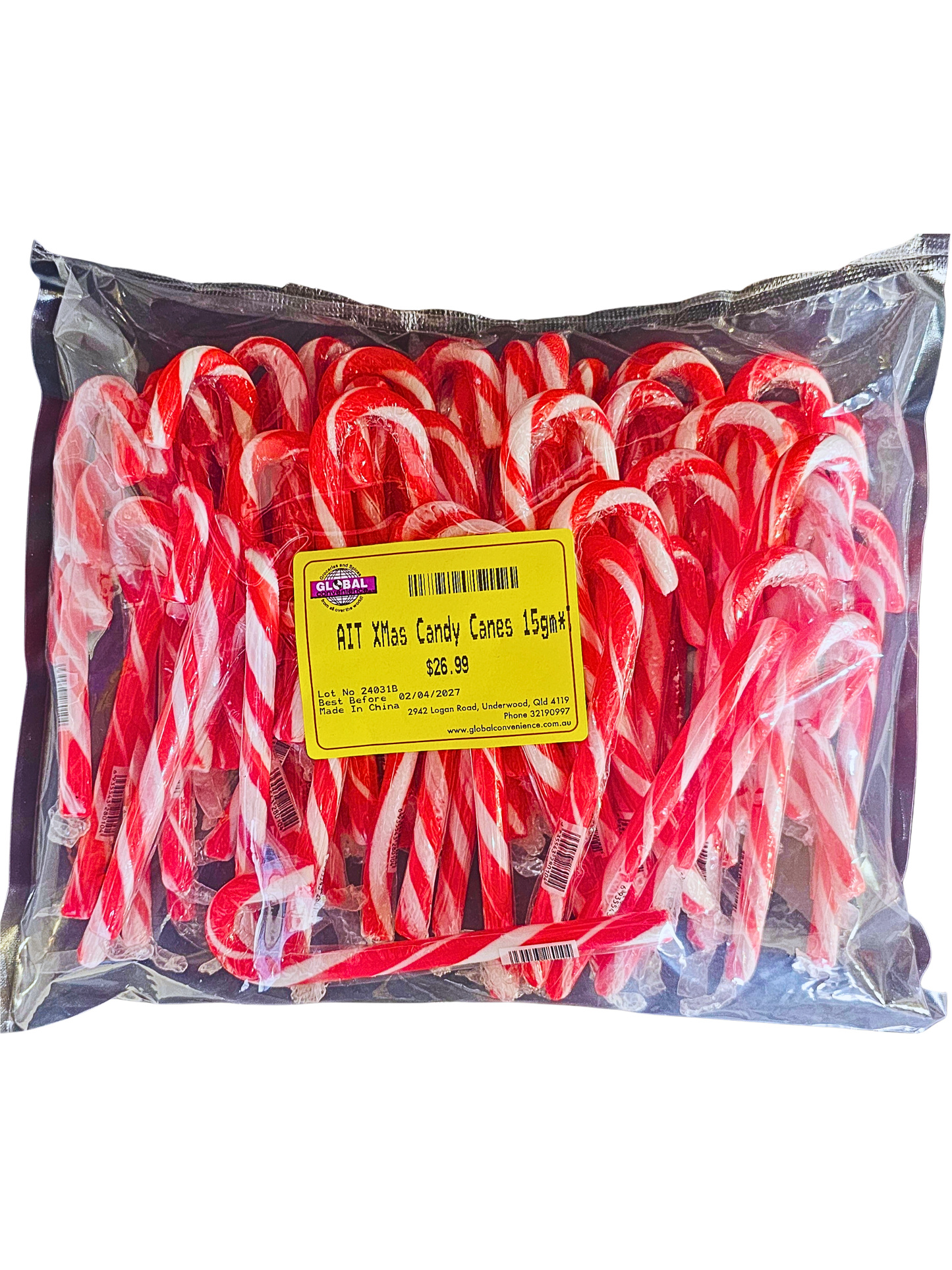 AIT Candy Canes 1kg 72pc