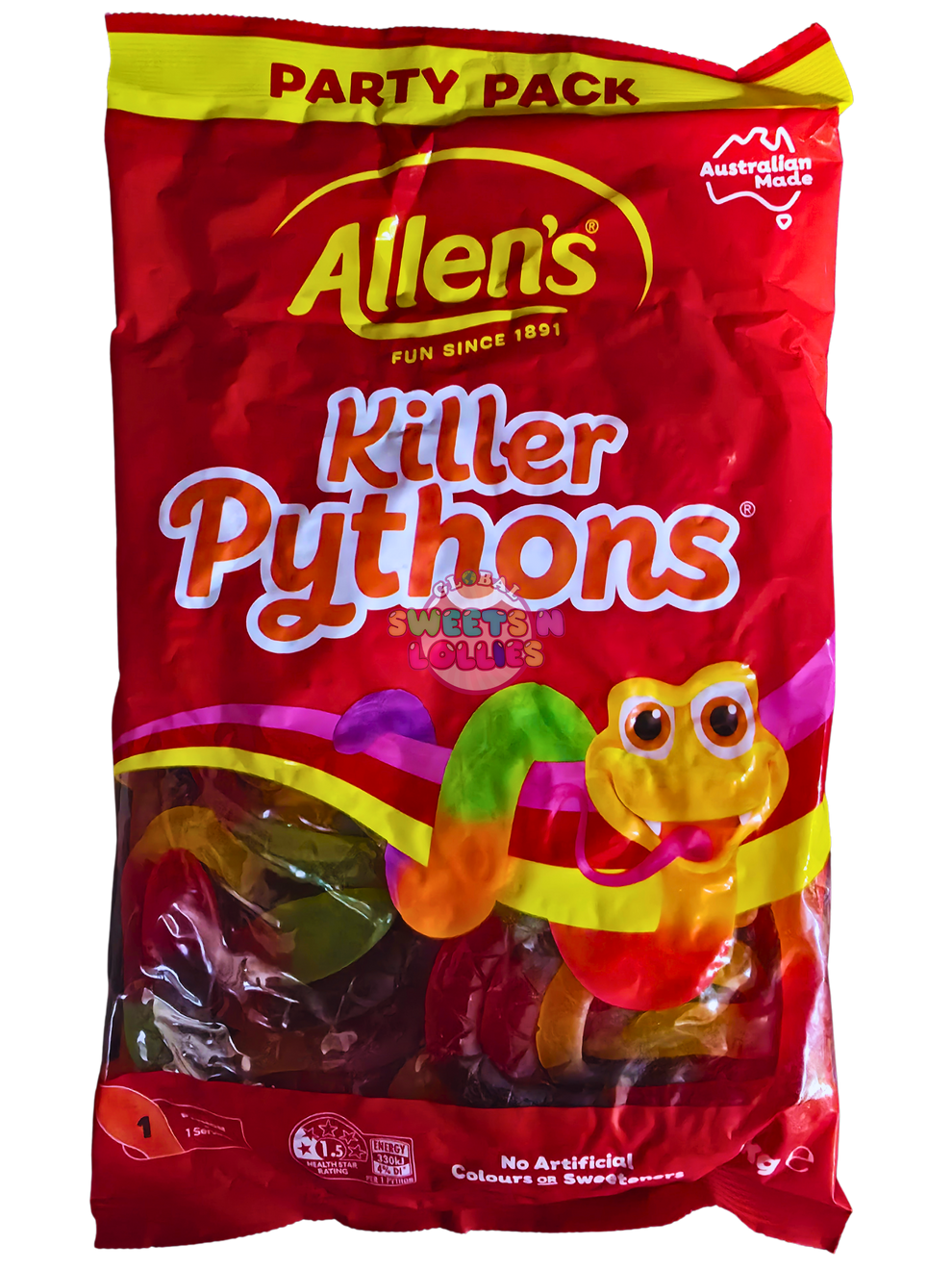 Allen's Killer Pythons 1kg – Global Sweets & Lollies