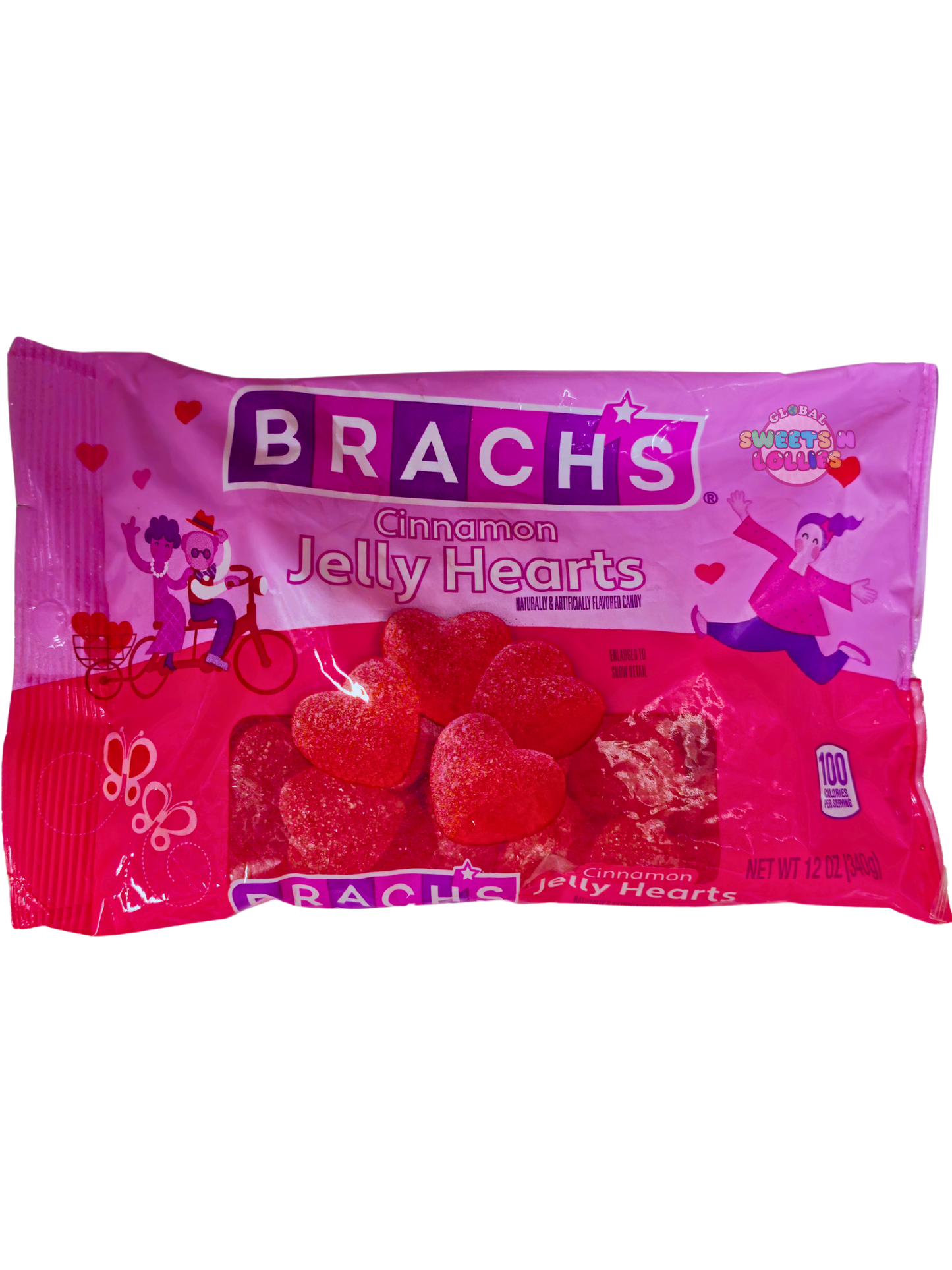 Best Before Jul/2025 Brachs Jelly Hearts Cinnamon 340g