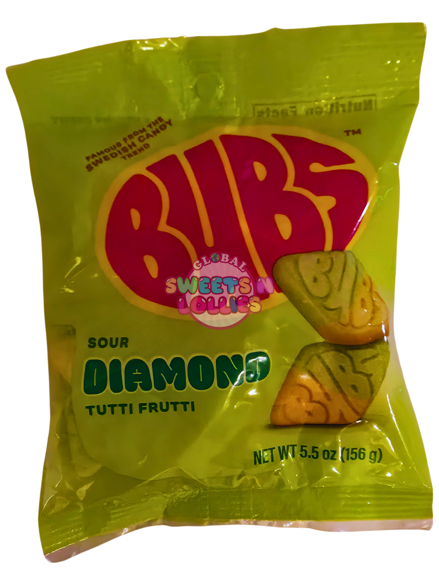 Bubs Diamond Sour Tutti Frutti 156g