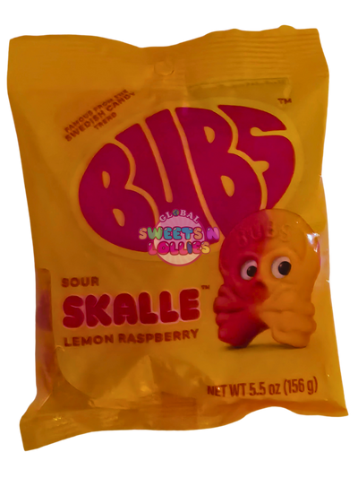 Bubs Skalle Sour Lemon Raspberry 156g