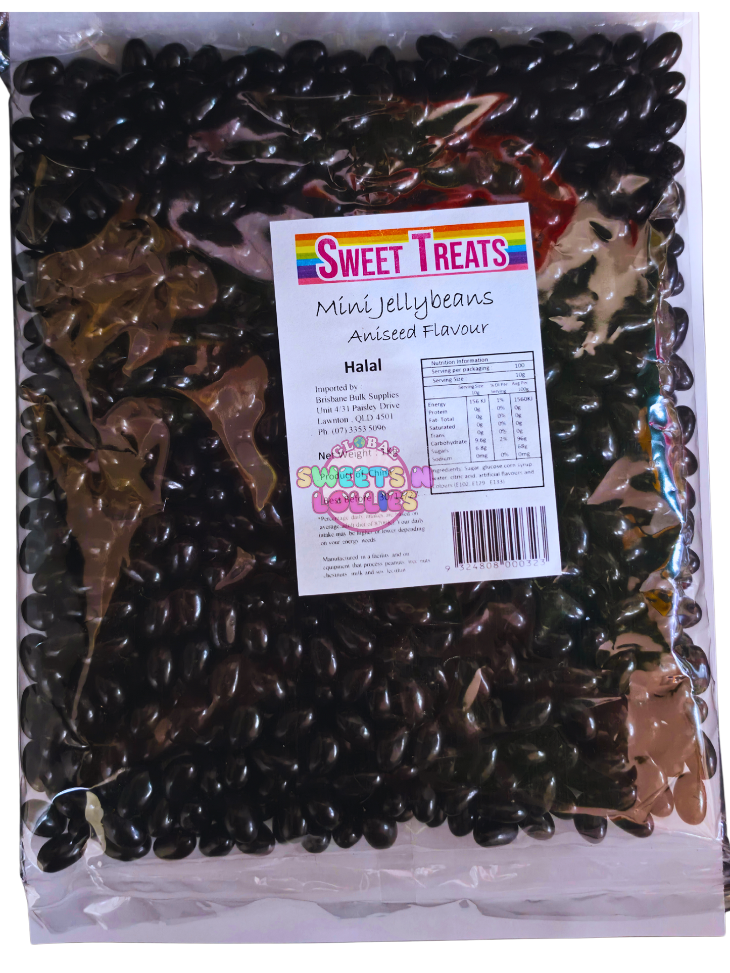 Sweet Treats Mini Jellybeans Aniseed 1kg
