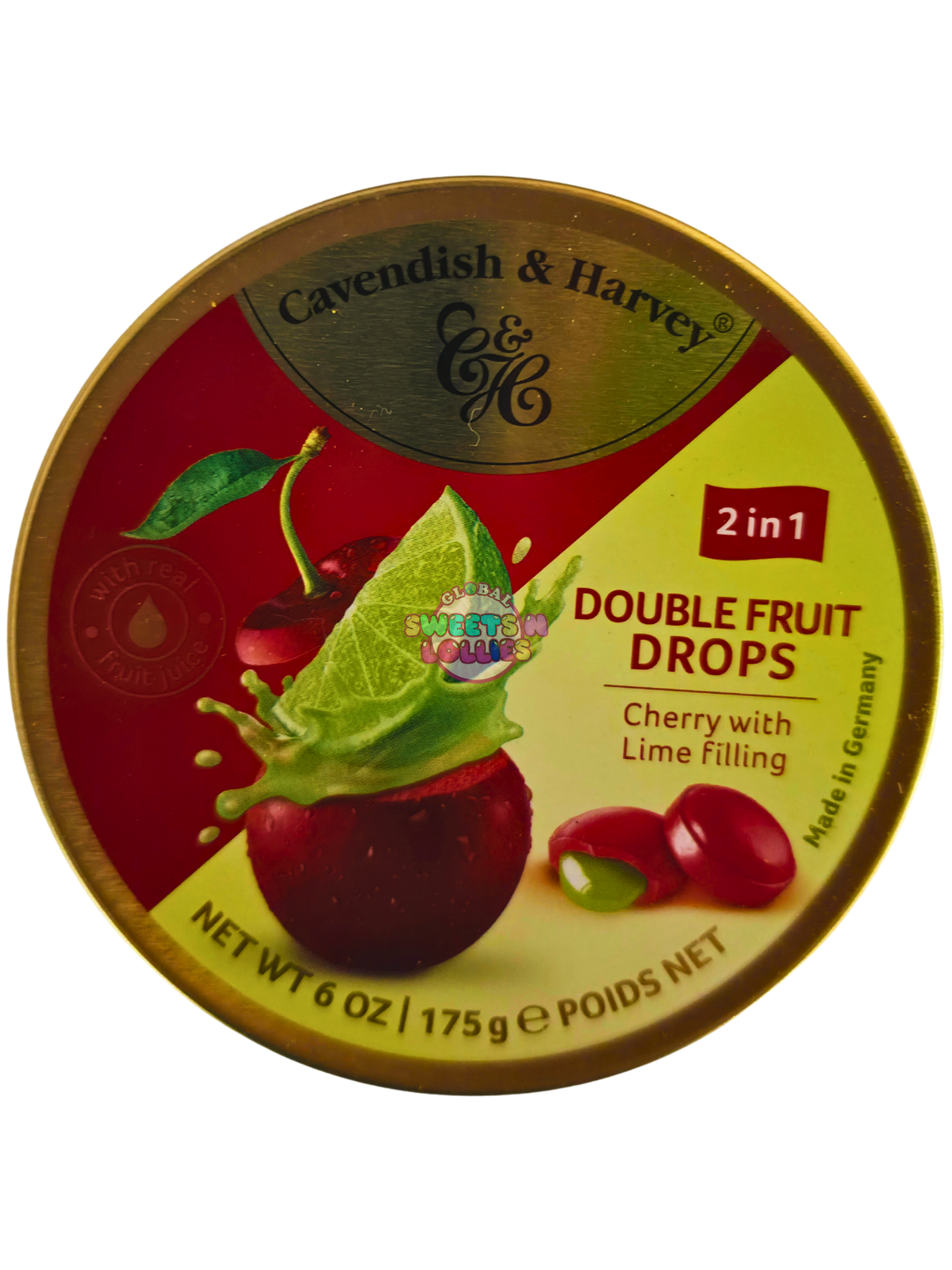 Cavendish & Harvey Double Fruit Drops Cherry/Lime | 175g