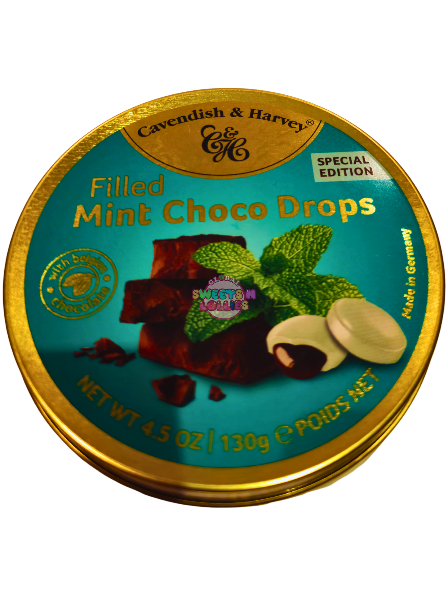 Cavendish & Harvey Filled Mint Choco Drops 130g