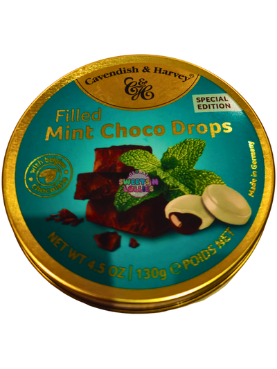 Cavendish & Harvey Filled Mint Choco Drops 130g