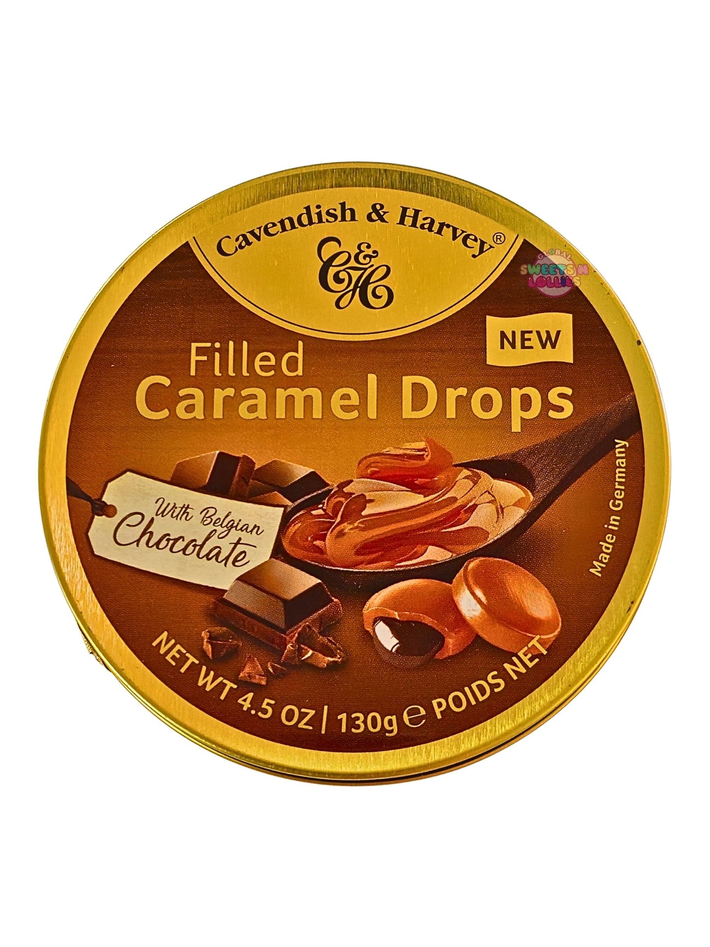 Cavendish & Harvey Filled Caramel w Chocolate Drops 130g