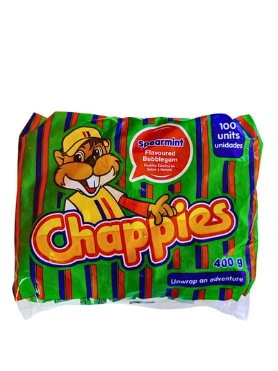 Chappies Spearmint Bubble Gum  400g 100pc
