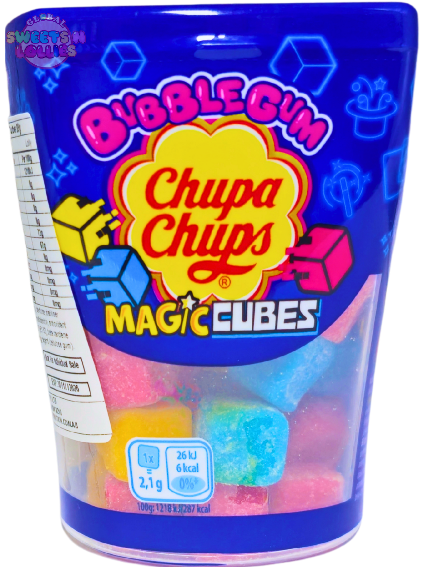Chupa Chups Magic Cubes Bubblegum 85g