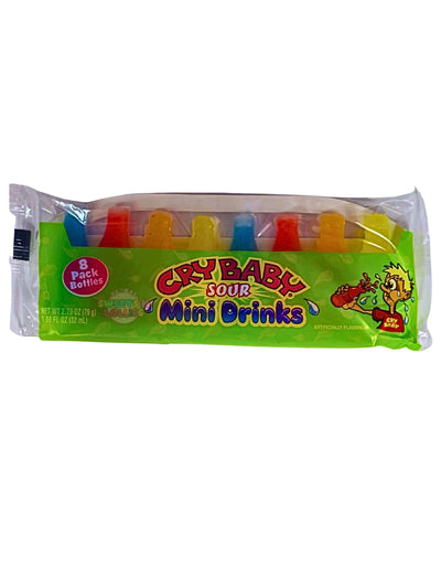 !!! Cry Baby Sour Wax  Bottles Mini Drinks 79gm 8 pack