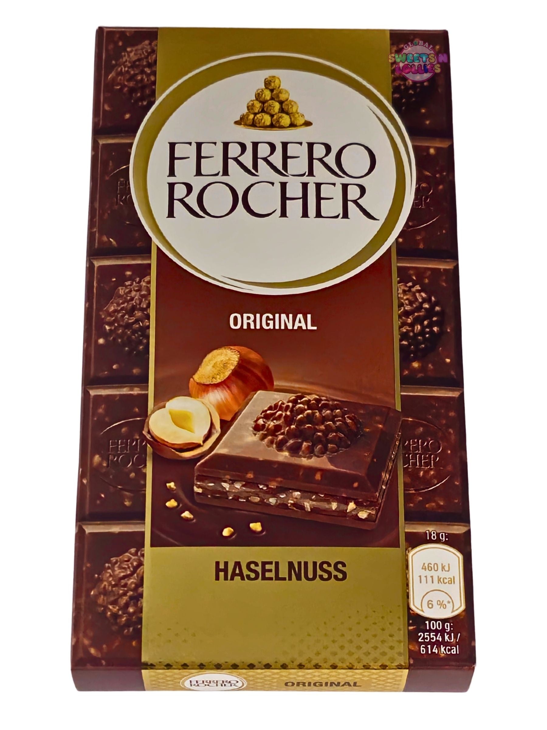 Forero Rocher Without Wraper Ferrero Rocher Original Block 90gm – Global Sweets & Lollies