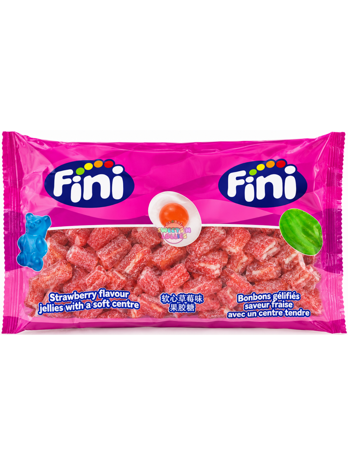 Fini Fizzy Strawberry Bricks | 2kg