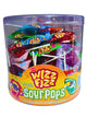 !Wizz Fizz Sour Pops 80 pcs Party bag