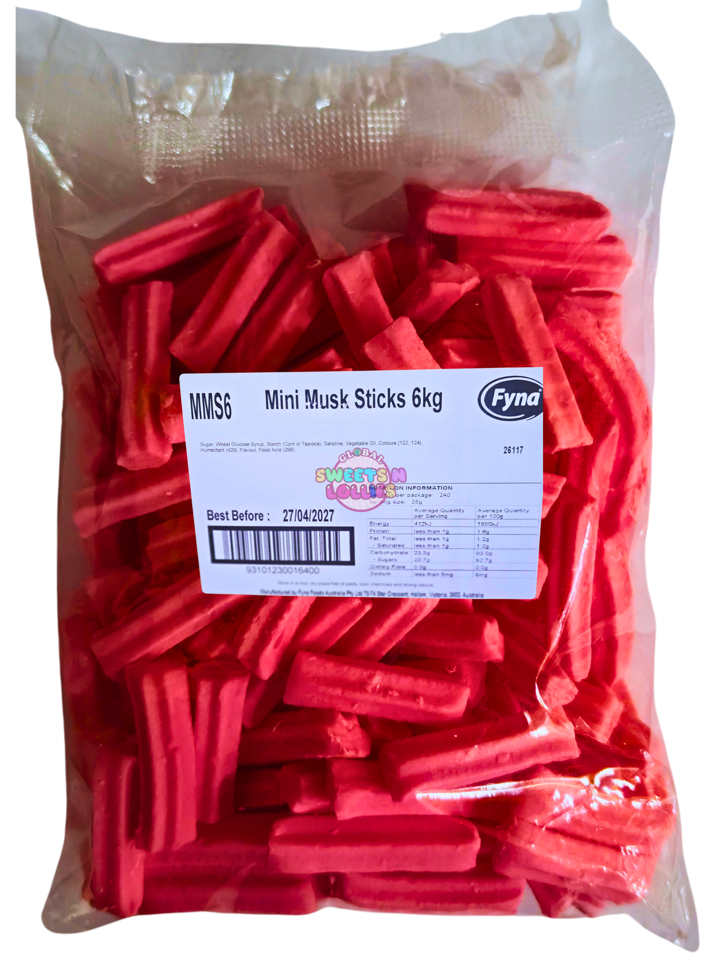 Fyna Mini Musk Sticks 400g