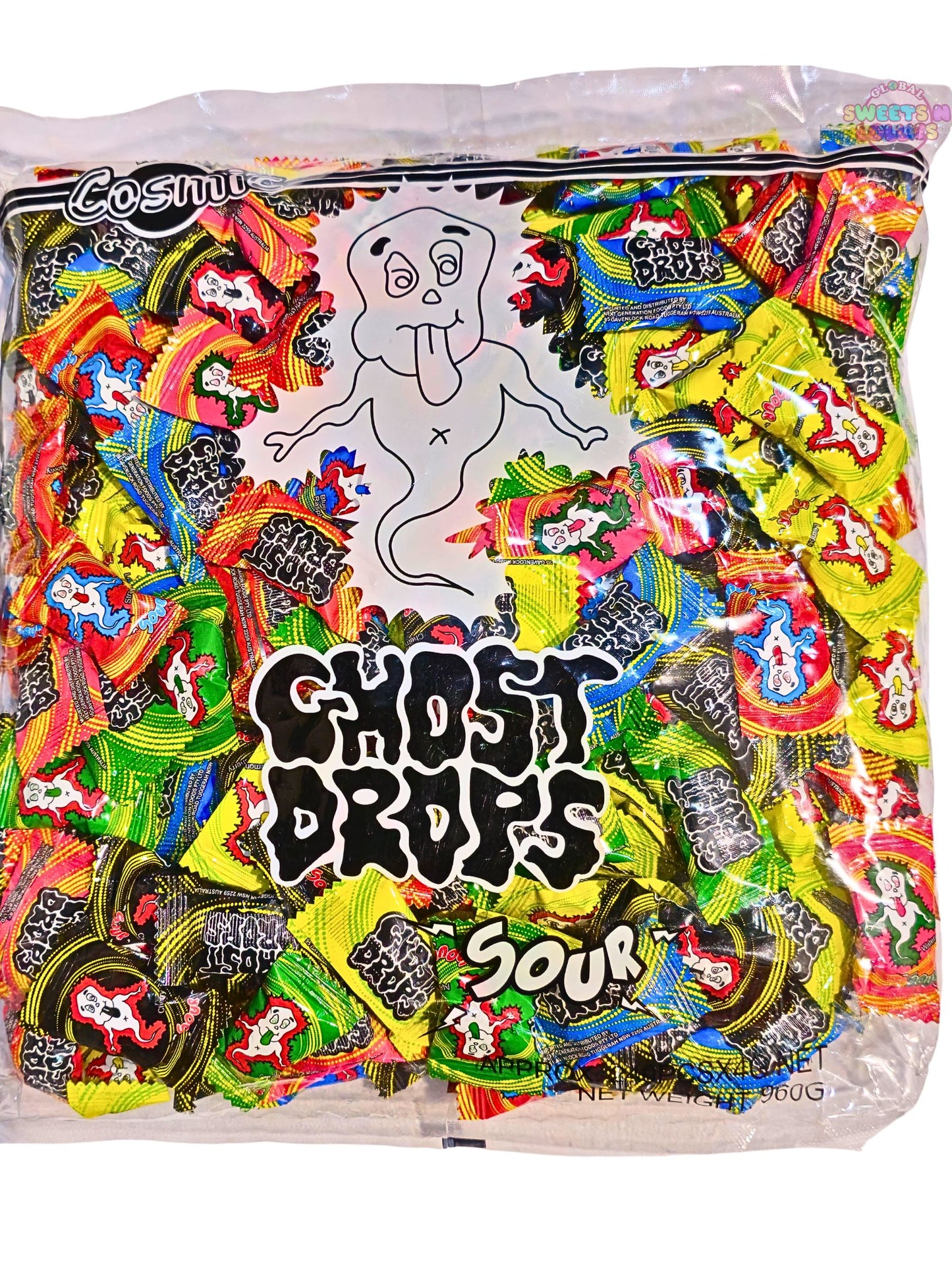 Cosmic Ghost Drops Sour 960g 240 pcs