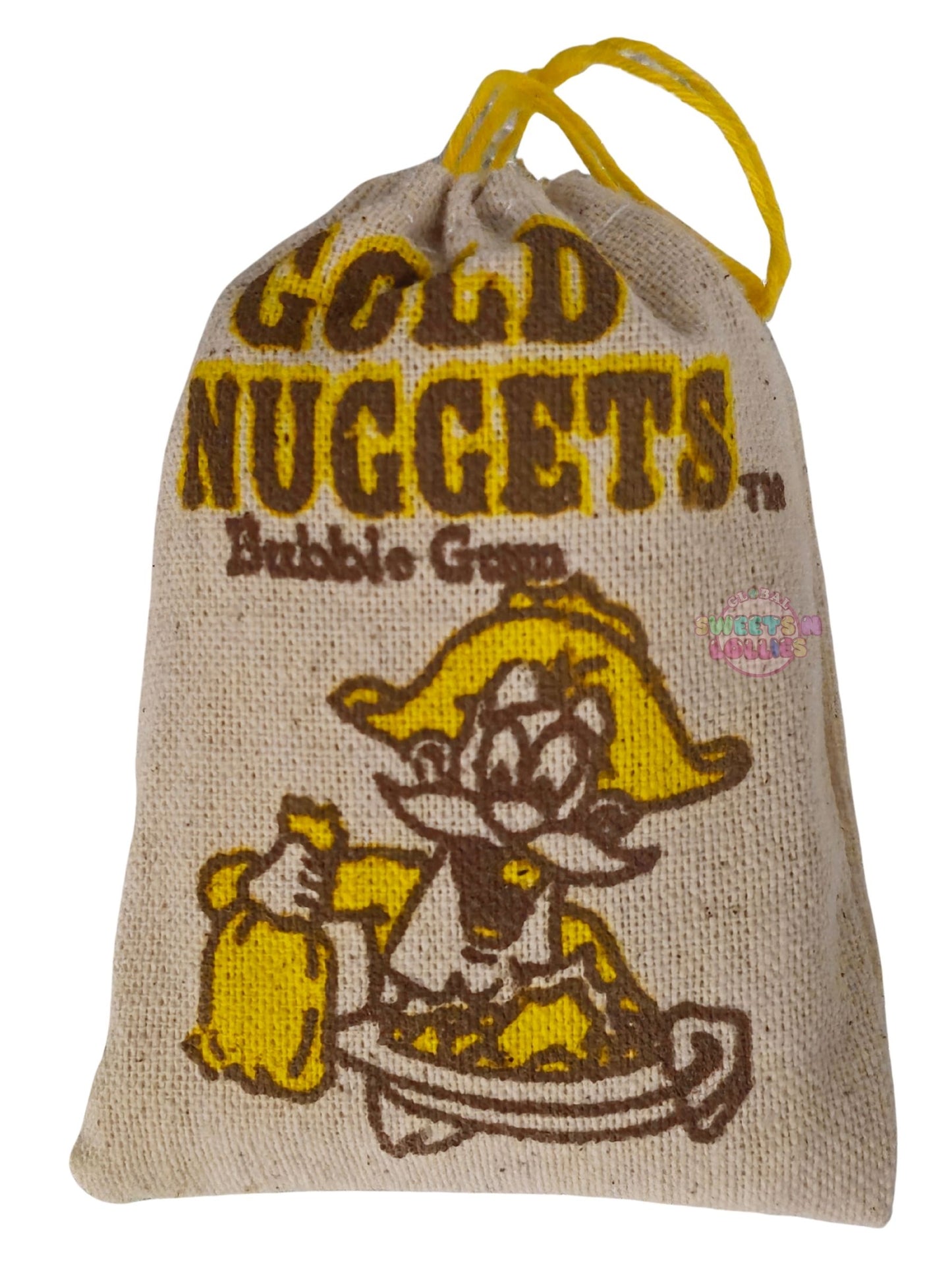 Gold Nuggets Bubble Gum 50g