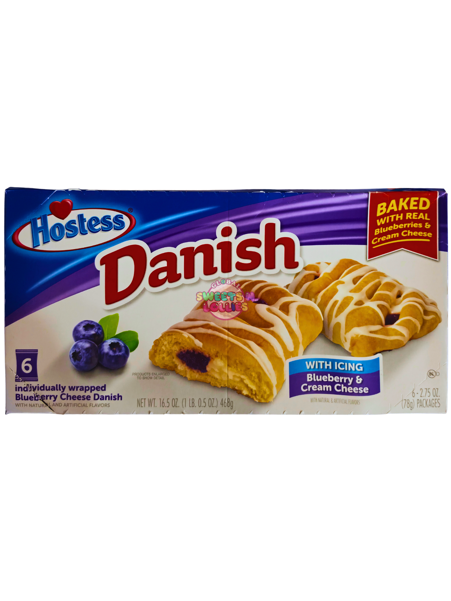 Hostess Danish Blueberry & Cream Cheese | 78gx6 468g